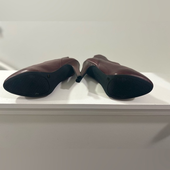 Jessica Simpson Aggie Wine Ankle Boots-Size 8-Light Scuff Marks As Shown - Picture 4 of 4